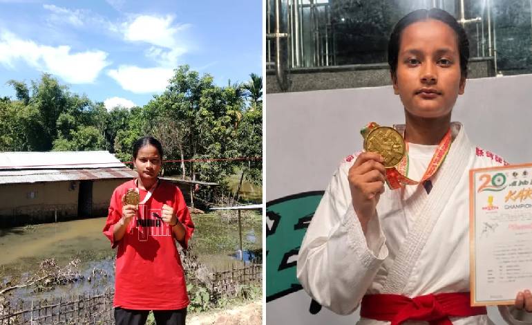 Flood took her home, not her dream: Assam teen wins national gold