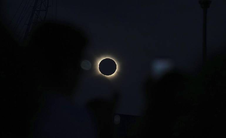 Spain falls into darkness as rare total solar eclipse sweeps North